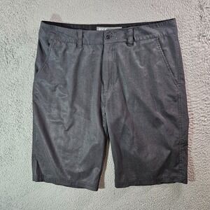 BKE Shorts Men 36 West Coast Slim Fit Stretch Textured Gray